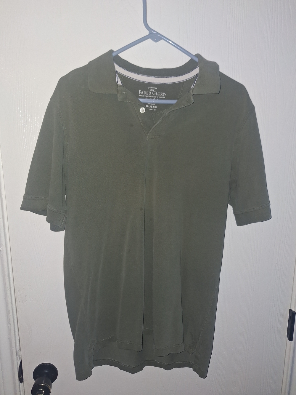 Faded Glory Men's Olive Polo Shirt